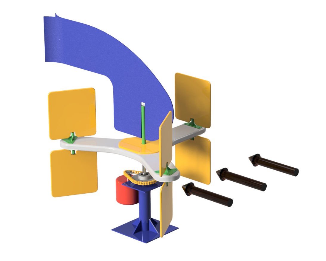 Variable Pitch Vertical Axis Wind Turbine